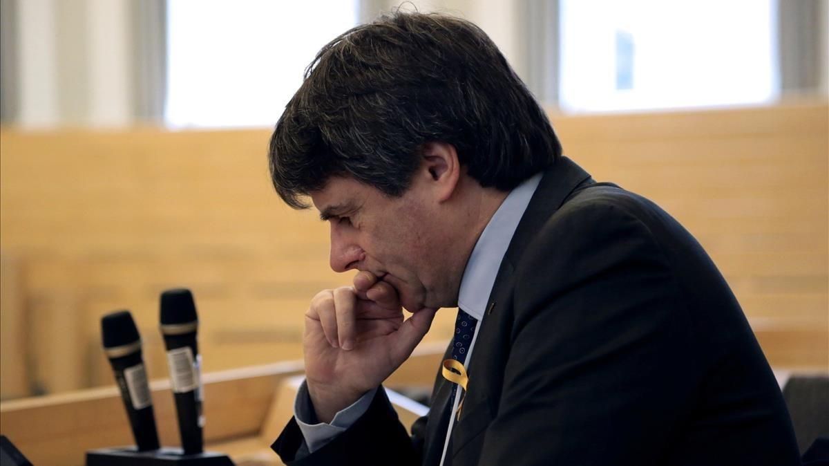 Carles Puigdemont, en una imagen del 23 de marzo. Carles Puigdemont, en una imagen del 23 de marzo.