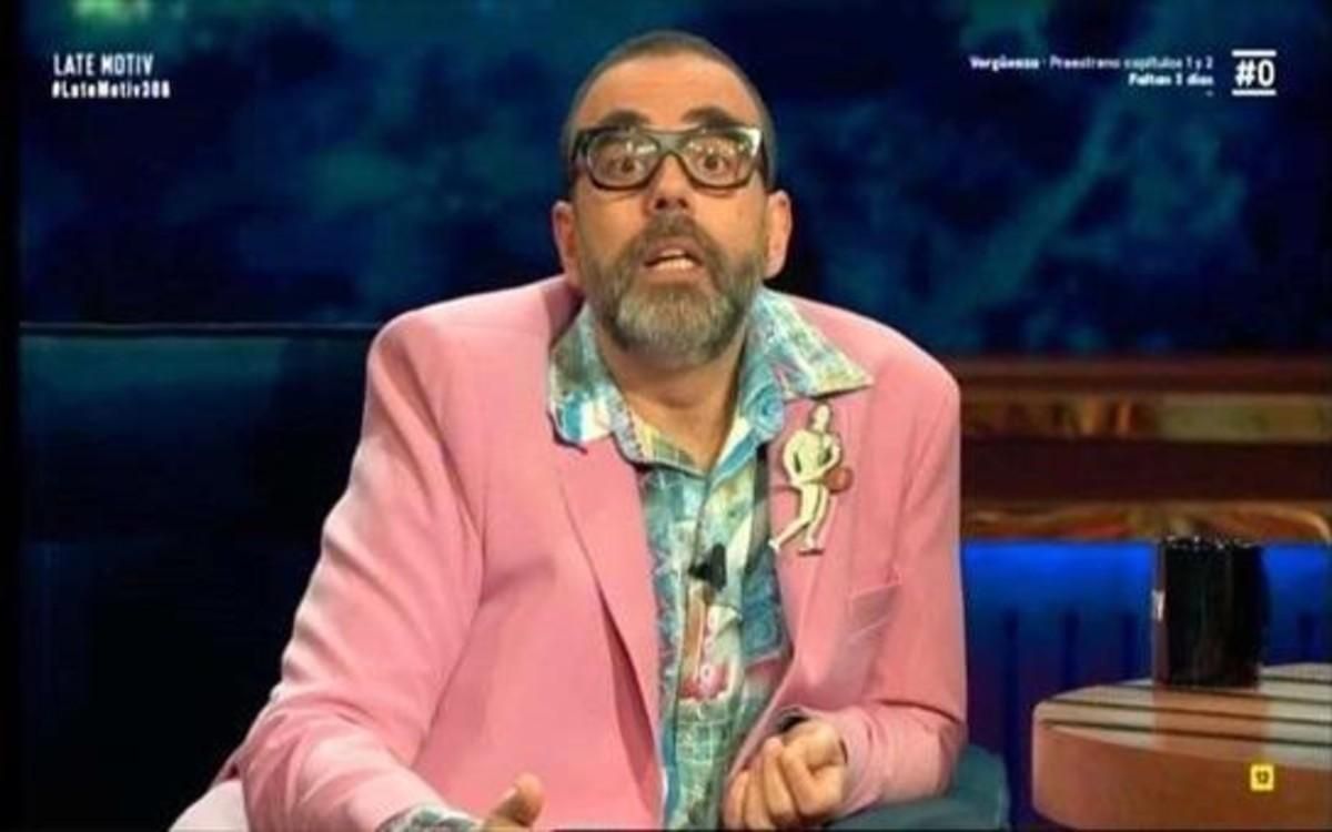 Bob Pop, en ’Late motiv’ (#0 Movistar +). Bob Pop, en ’Late motiv’ (#0 Movistar +).