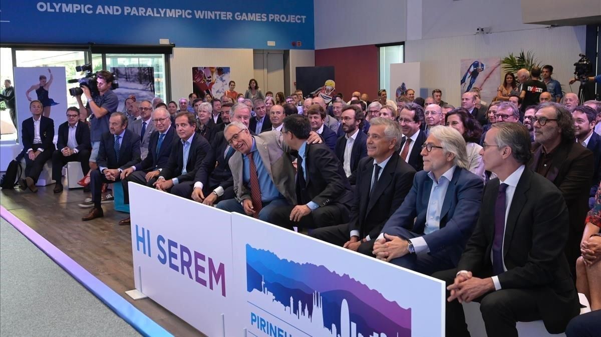 Presentación del proyecto Barcelona-Pirineus para acoger los JJOO del 2030. Presentación del proyecto Barcelona-Pirineus para acoger los JJOO del 2030.