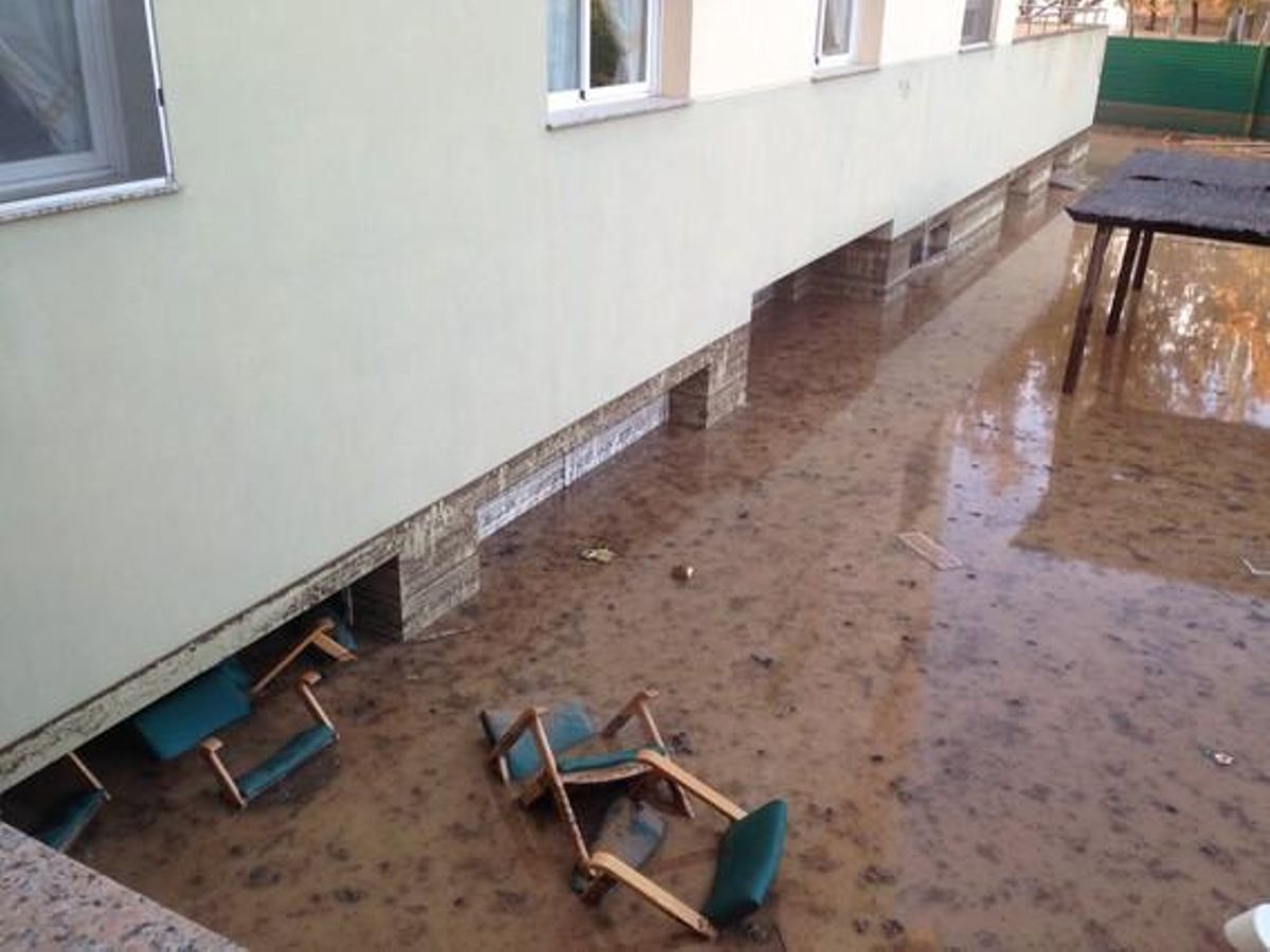 La inundación afectó el sótano del geriátrico de Agramunt. La inundación afectó el sótano del geriátrico de Agramunt.