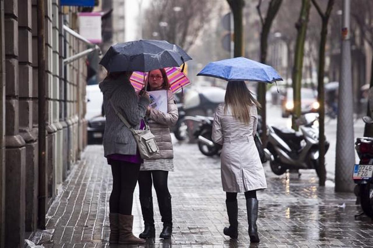 Día de lluvia en Barcelona, el pasado marzo. Día de lluvia en Barcelona, el pasado marzo.