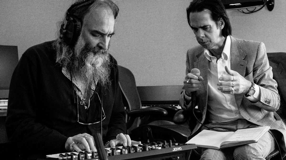 Nick Cave y Warren Ellis, en la grabación del disco ’Carnage’. Nick Cave y Warren Ellis, en la grabación del disco ’Carnage’.