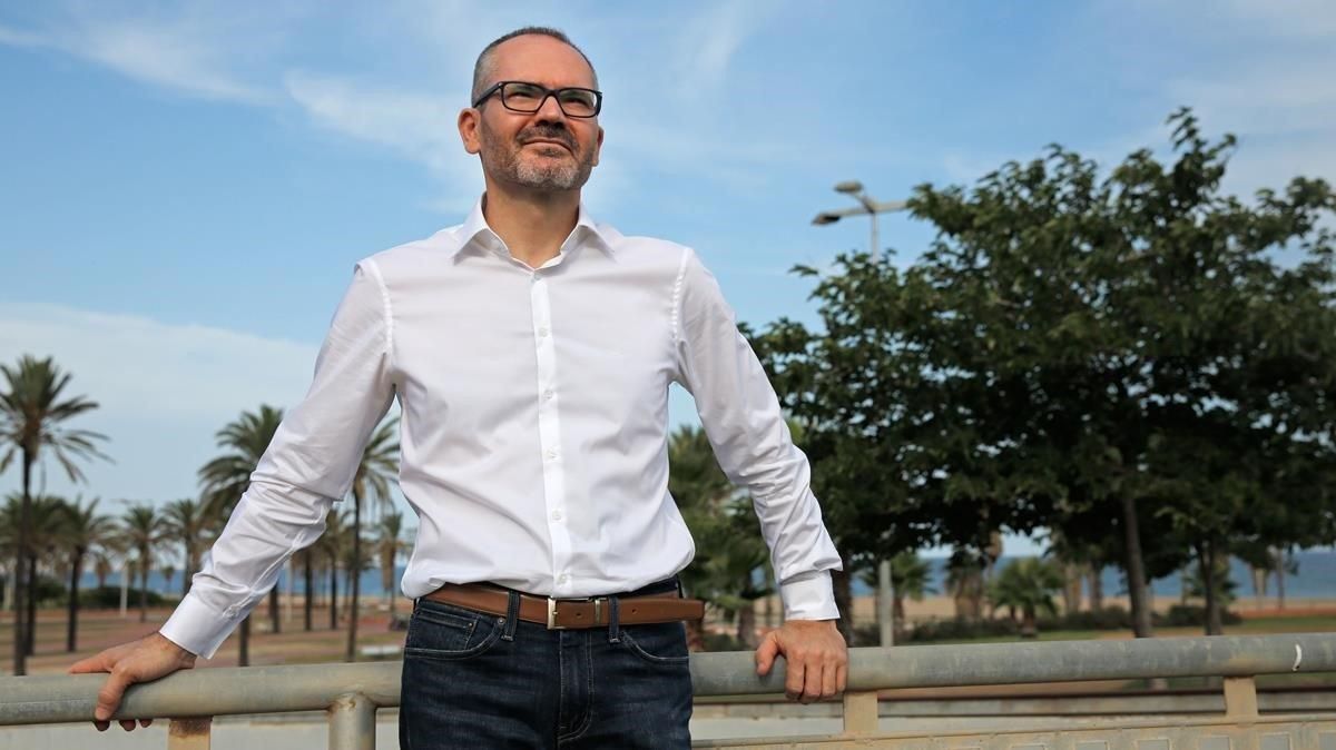 Josep Costa, el pasado viernes, tras la entrevista. Josep Costa, el pasado viernes, tras la entrevista.