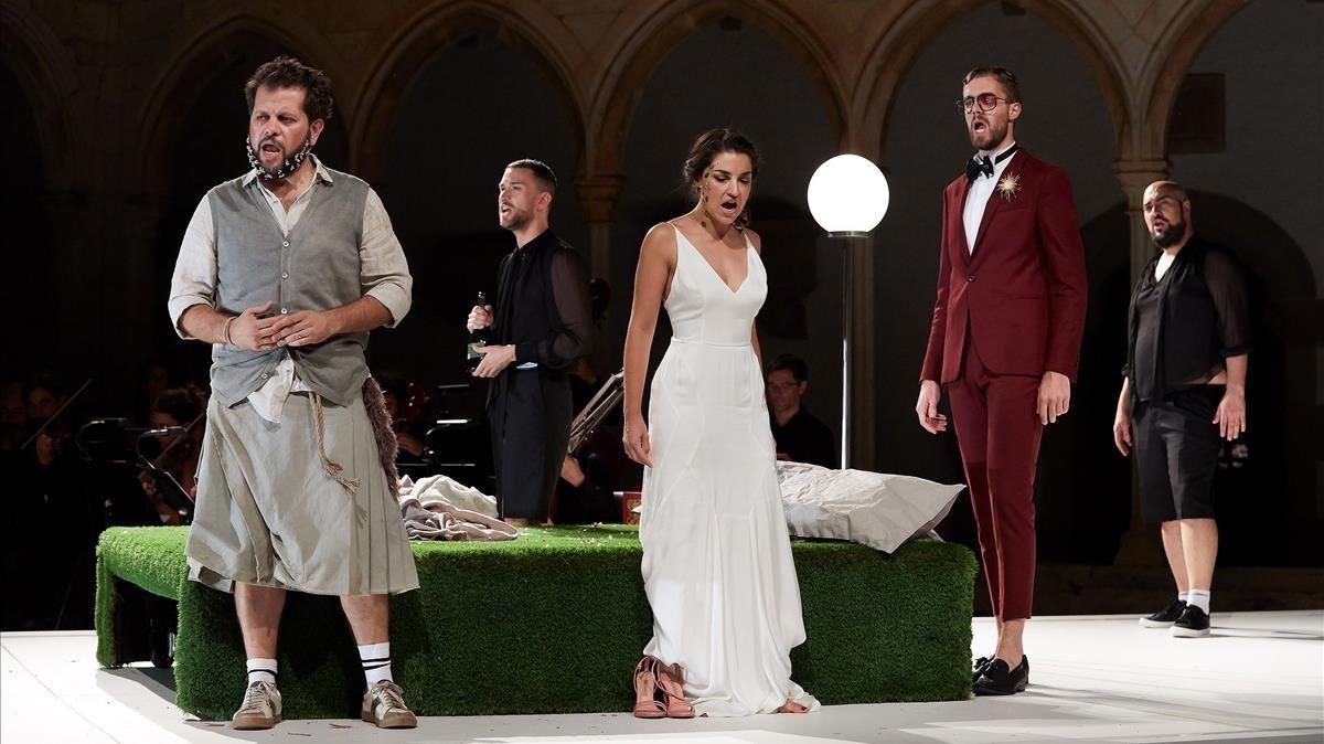 Un momento de la representación de la ópera ’Acis y Galatea’ Un momento de la representación de la ópera ’Acis y Galatea’