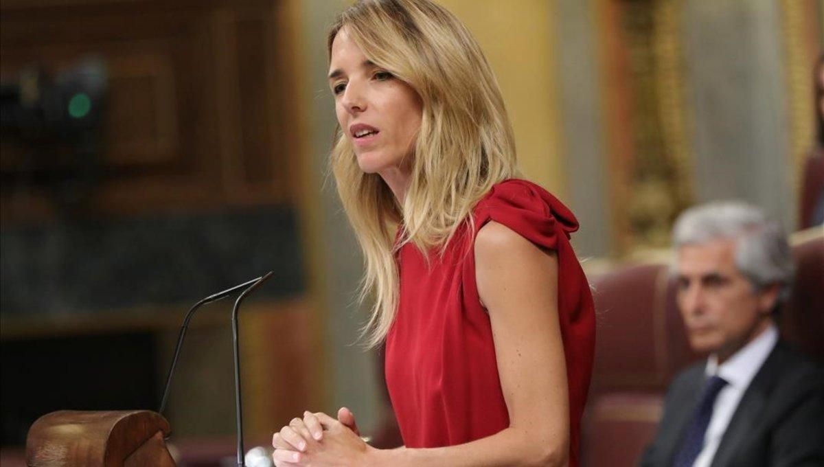 La portavoz del PP, Cayetana Álvarez de Toledo, en un debate en el Congreso el 29 de agosto. La portavoz del PP, Cayetana Álvarez de Toledo, en un debate en el Congreso el 29 de agosto.