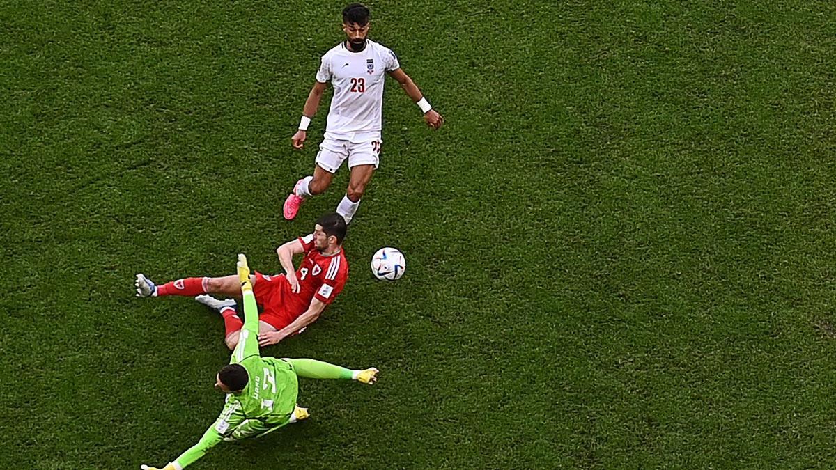 Ramin Rezaihan anotó el segundo gol de Irán ante Gales en el minuto 101 para certificar el primer triunfo de los iraníes en este Mundial de Qatar 2022.