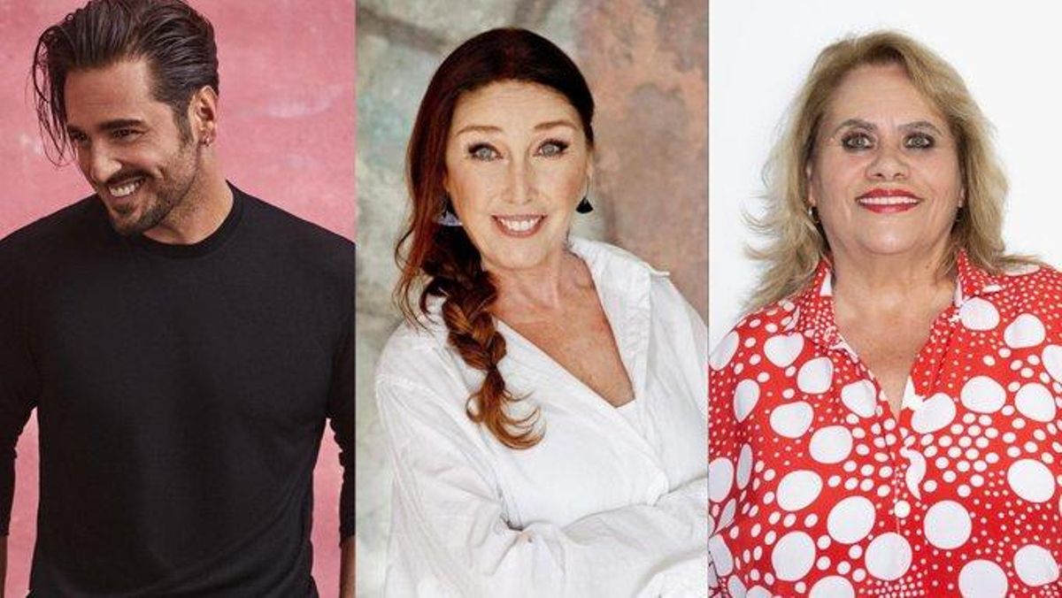 Bustamante, Verónica Forqué y Carmina Barrios Bustamante, Verónica Forqué y Carmina Barrios
