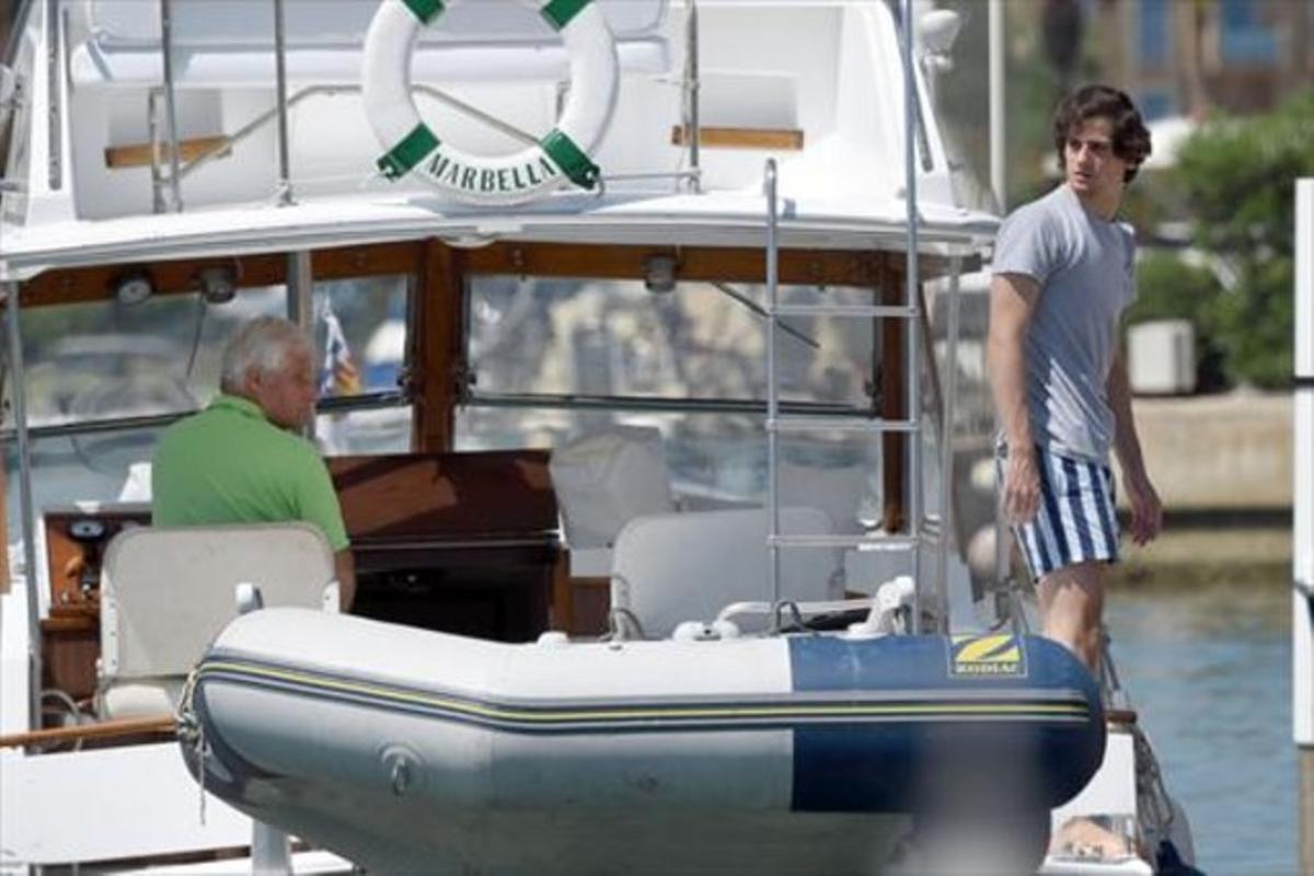 El duque de Alba, en barco