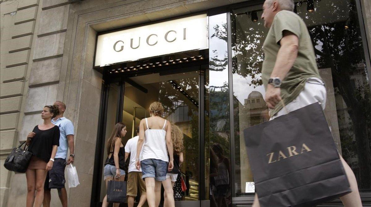 Tienda de Gucci en el paseo de Gràcia.