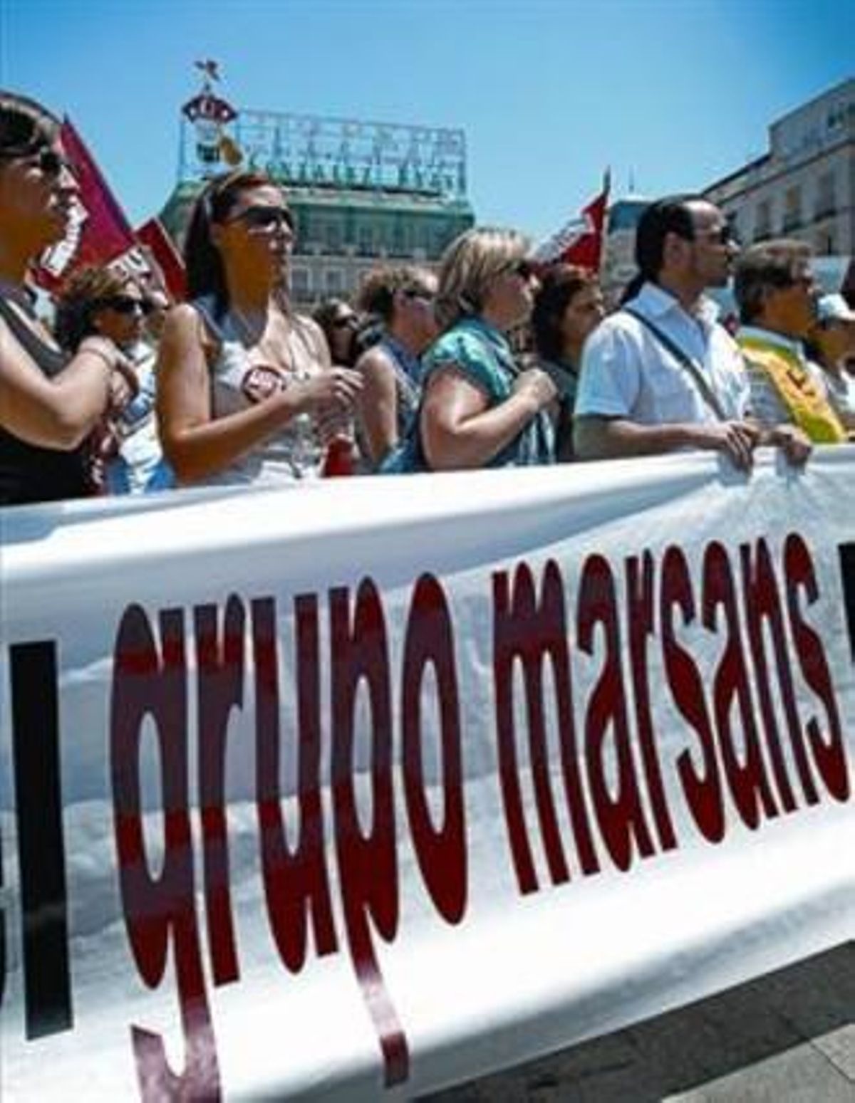 Protesta de los trabajadores de Viajes Marsans el pasado 22 de mayo. Protesta de los trabajadores de Viajes Marsans el pasado 22 de mayo.