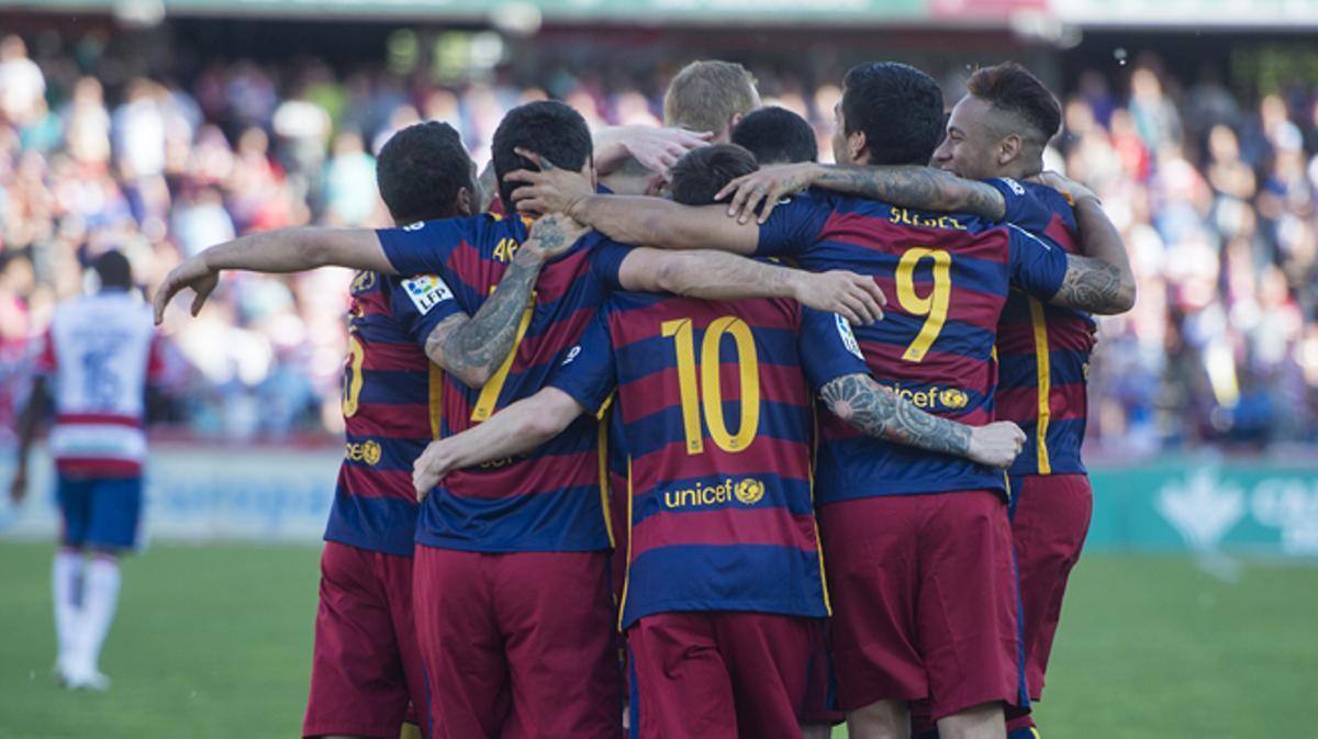 Las imágenes del partido final de la Liga 2015-16 en Granada y Canaletas.
