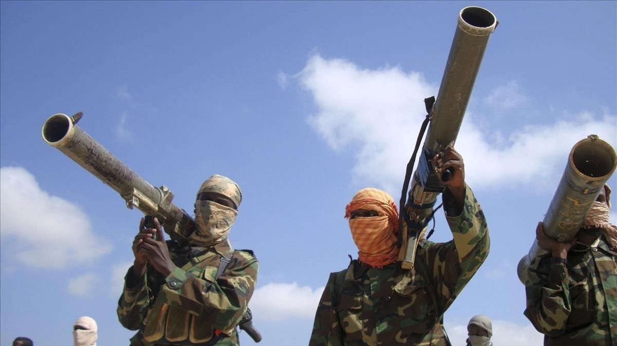 Miembros de Al Shabab en una fotografía del 2010. Miembros de Al Shabab en una fotografía del 2010.