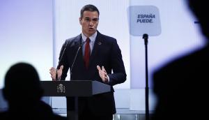 El presidente del Gobierno, Pedro Sánchez, durante la conferencia ’España puede’, este 31 de agosto en la Casa de América de Madrid.