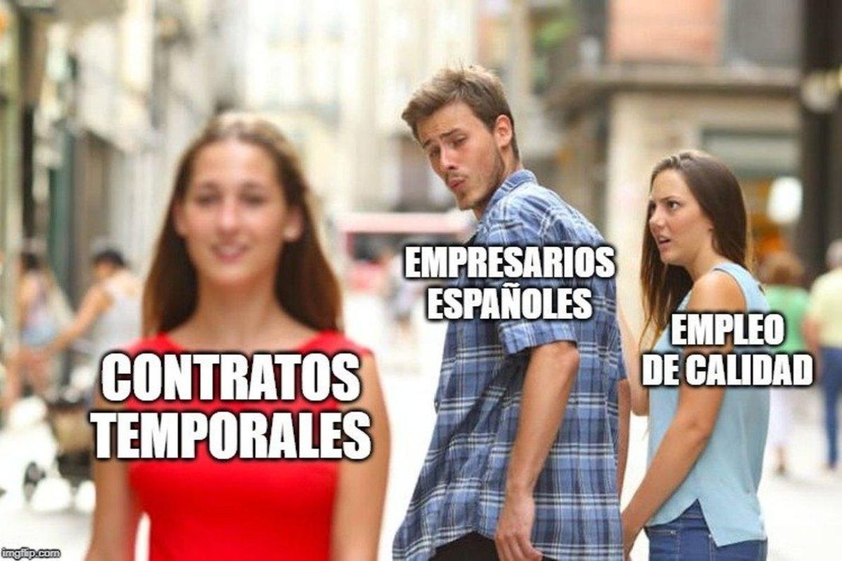 Meme sobre los contratos basuras. Meme sobre los contratos basuras.