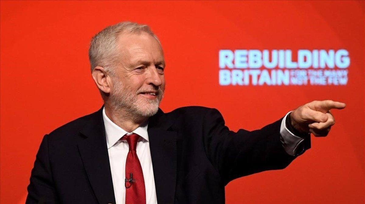 El líder del Partido Laborista, Jeremy Corbyn, durante la Conferencia Anual del Partido Laborista, en Liverpool. El líder del Partido Laborista, Jeremy Corbyn, durante la Conferencia Anual del Partido Laborista, en Liverpool.