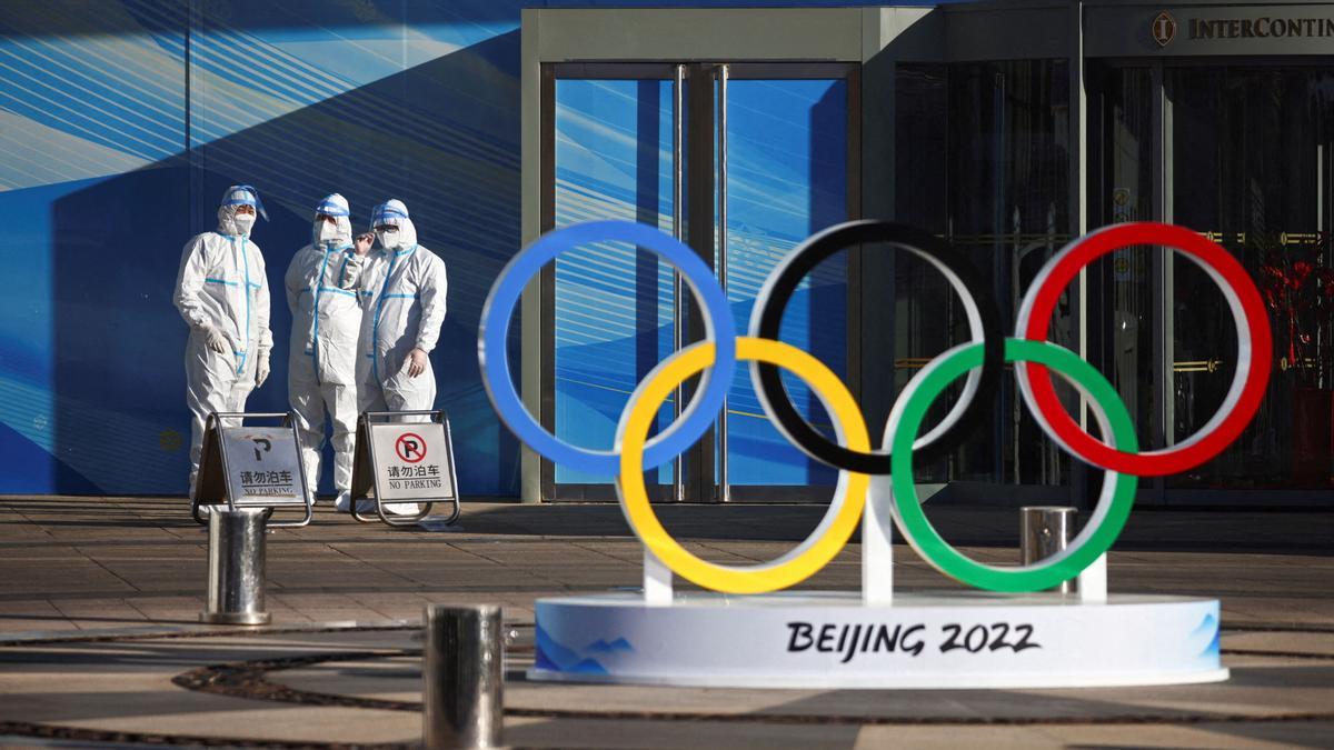 Preparativos de los Juegos Olímpicos de invierno en Pekín.