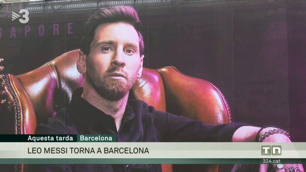 El gran cartel colgado en Barcelona (TV-3). El gran cartel colgado en Barcelona (TV-3).
