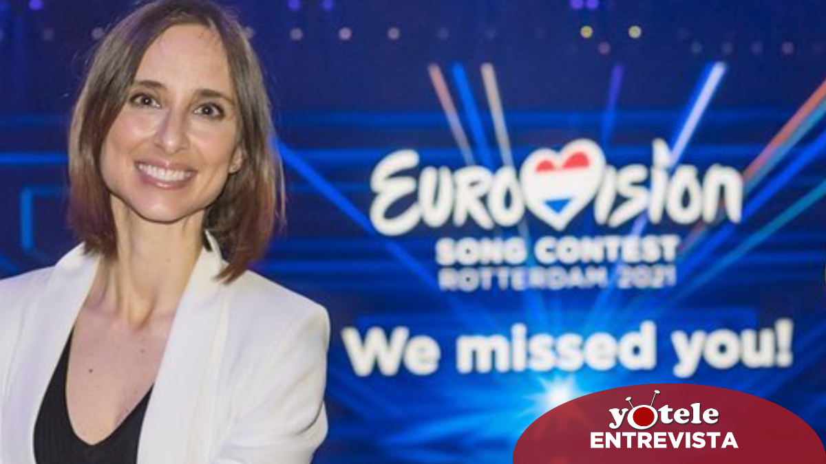 Julia Varela en el escenario de Eurovisión 2021.