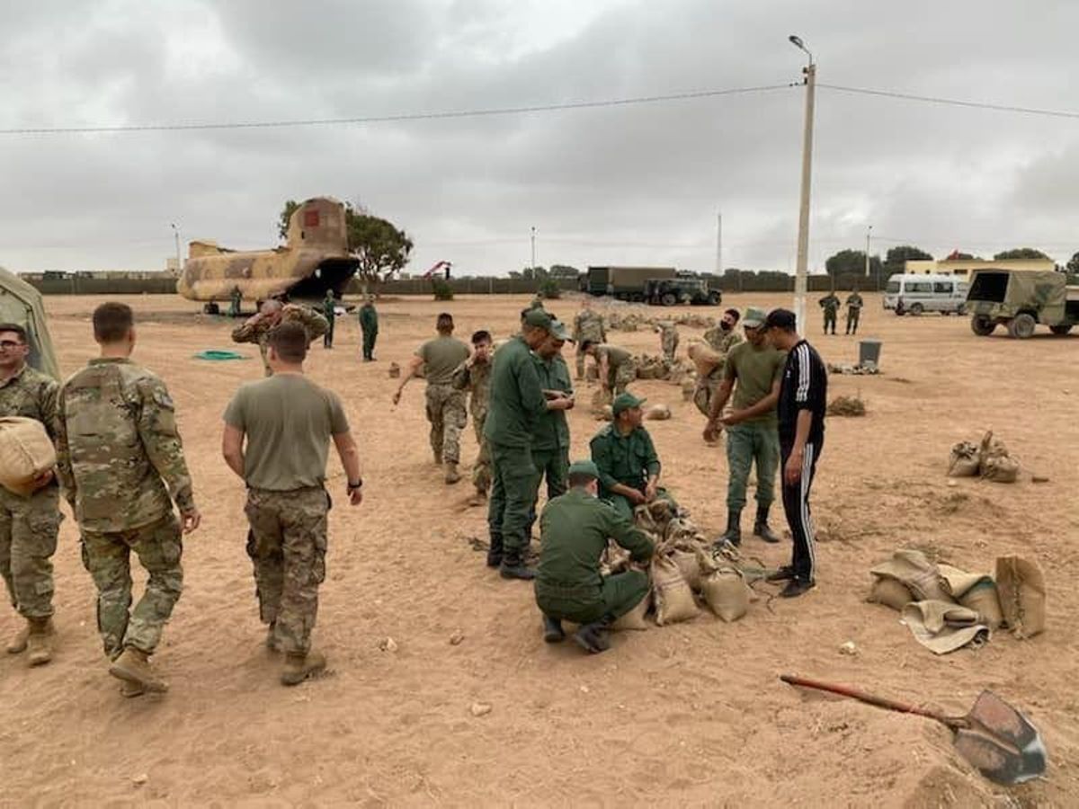Maniobras militares conjuntas de EEUU y Marruecos. Maniobras militares conjuntas de EEUU y Marruecos.