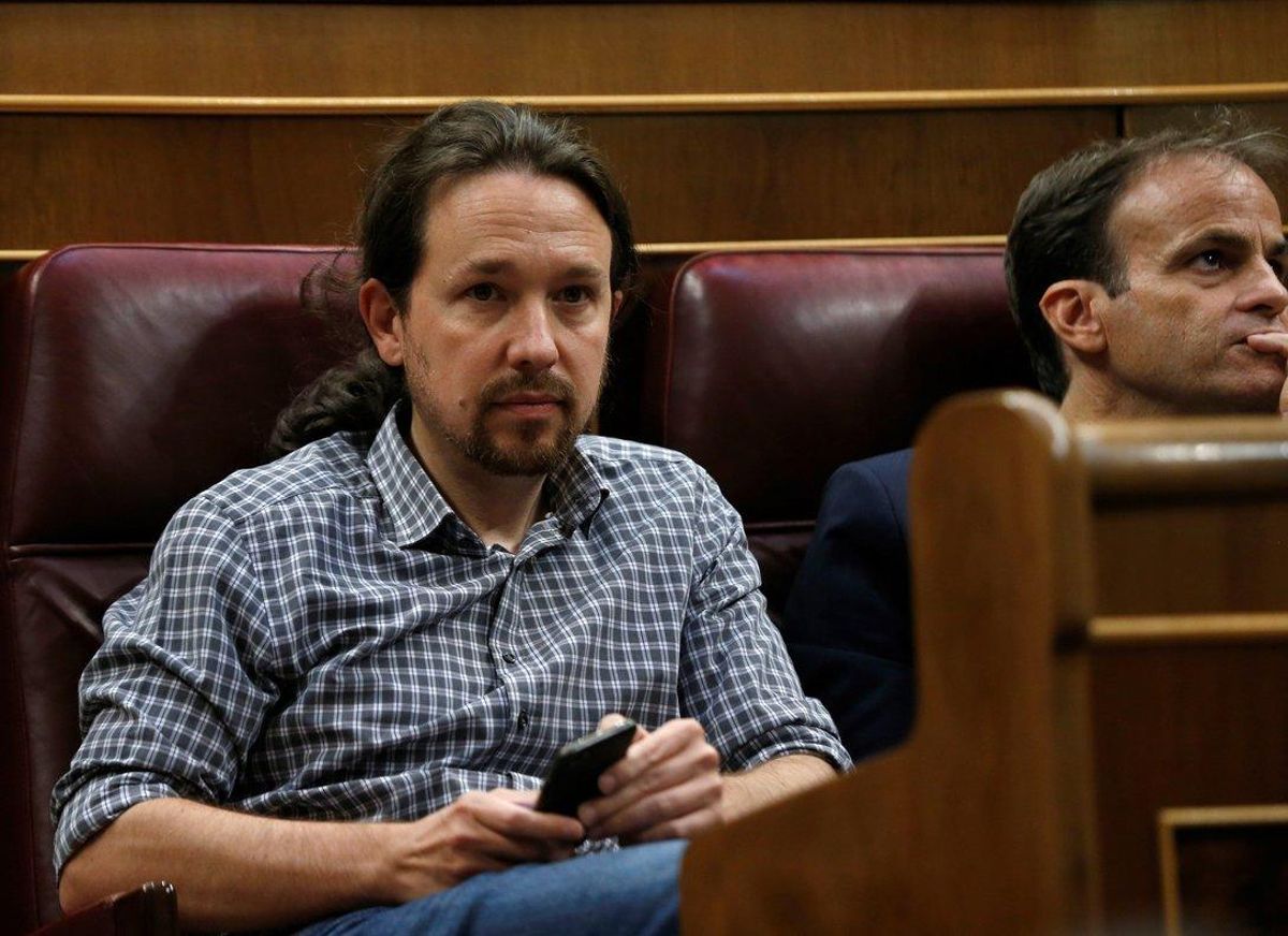 Pablo Iglesias, líder de Unidas Podemos, en el debate de investidura. Pablo Iglesias, líder de Unidas Podemos, en el debate de investidura.