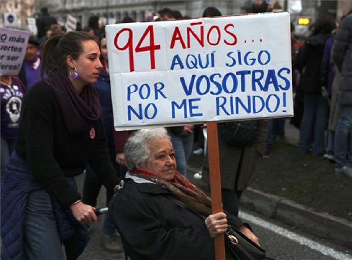 Manifestación del 8-M en 2020. Manifestación del 8-M en 2020.