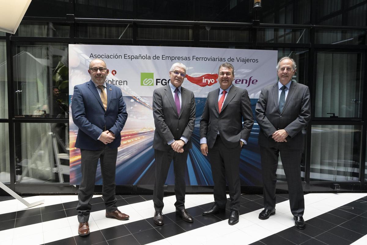 Iryo, Renfe, Euskotren y FGC crean la Asociación Española de Empresas Ferroviarias de Viajeros