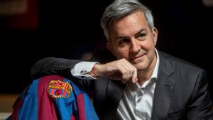 Víctor Font posa para EL PERIÓDICO antes de las elecciones a la presidencia del Barça el 7 de marzo de 2021.