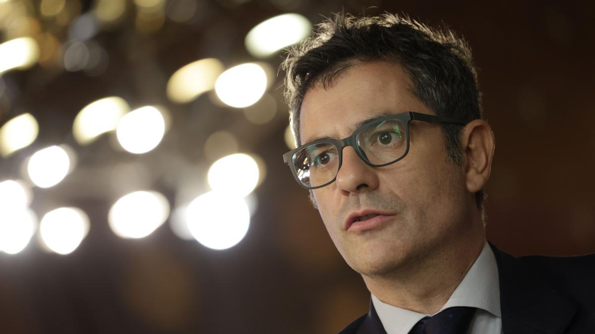 El Gobierno es partidario de reformar los delitos de rebelión y sedición, pero no hay mayoría parlamentaria en este momento para abordar esa reforma, asegura el ministro Félix Bolaños a EL PERIÓDICO en esta entrevista, el pasado 8 de julio de 2022 en Barcelona.