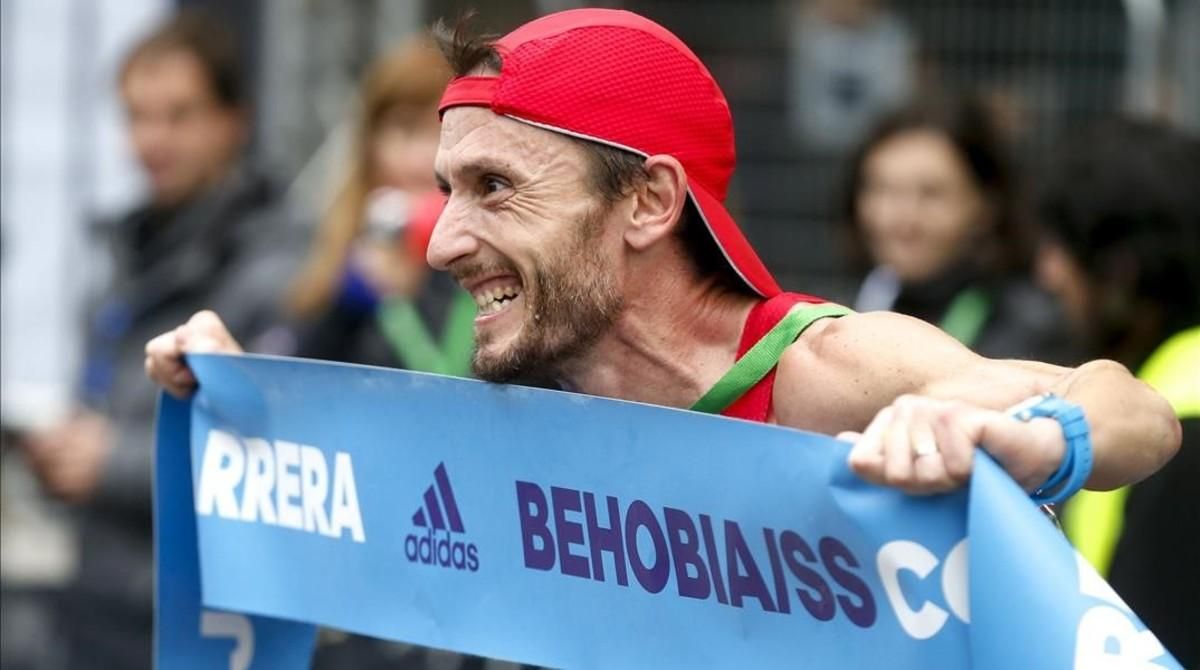 Carles Castillejo, tras su victoria en San Sebastián. Carles Castillejo, tras su victoria en San Sebastián.