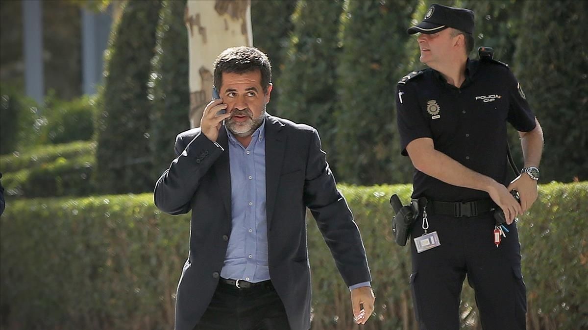 Jordi Sànchez, antes de declarar en el Supremo, el 16 de octubre. Jordi Sànchez, antes de declarar en el Supremo, el 16 de octubre.