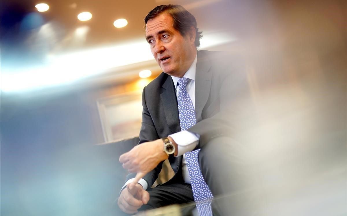 Garamendi insisteix a demanar «ERTEs de força major» pel coronavirus Garamendi insisteix a demanar «ERTEs de força major» pel coronavirus