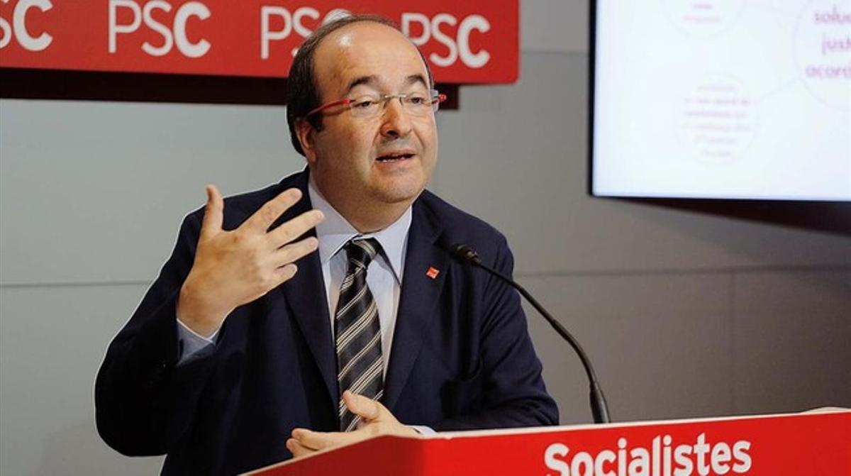 Miquel Iceta, primer secretario del PSC. Miquel Iceta, primer secretario del PSC.