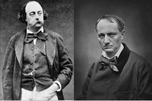 Charles Baudelaire y Gustave Flaubert.