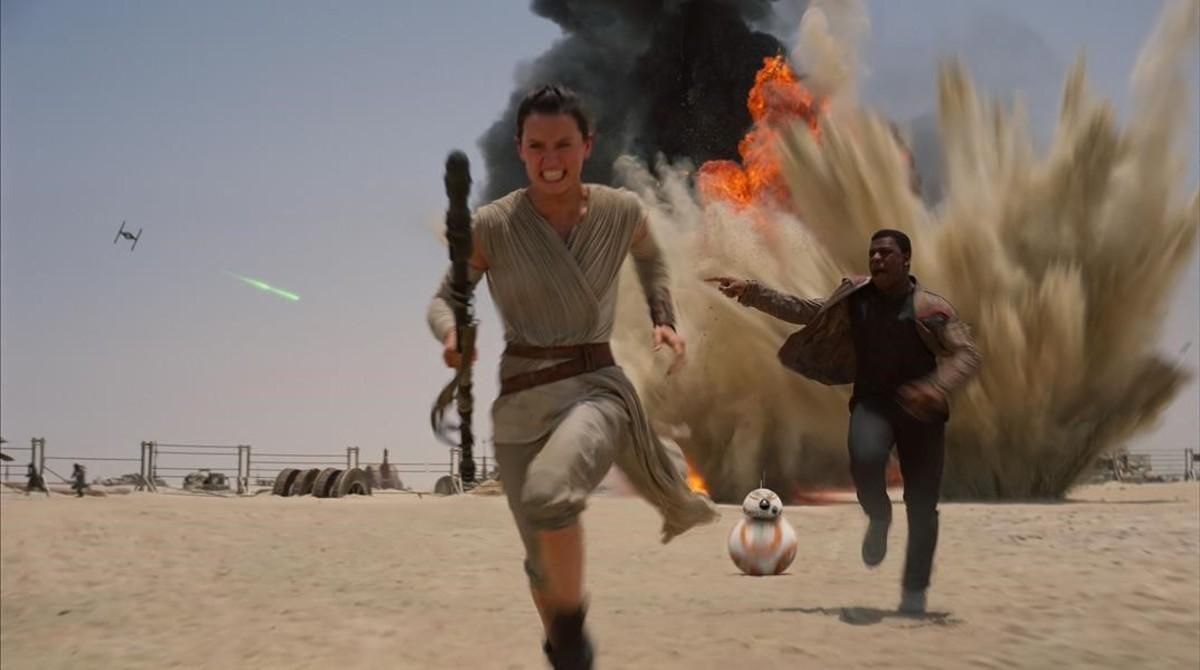 Rey (Daisey Ridley) en ’El despertar de la fuerza’. Rey (Daisey Ridley) en ’El despertar de la fuerza’.