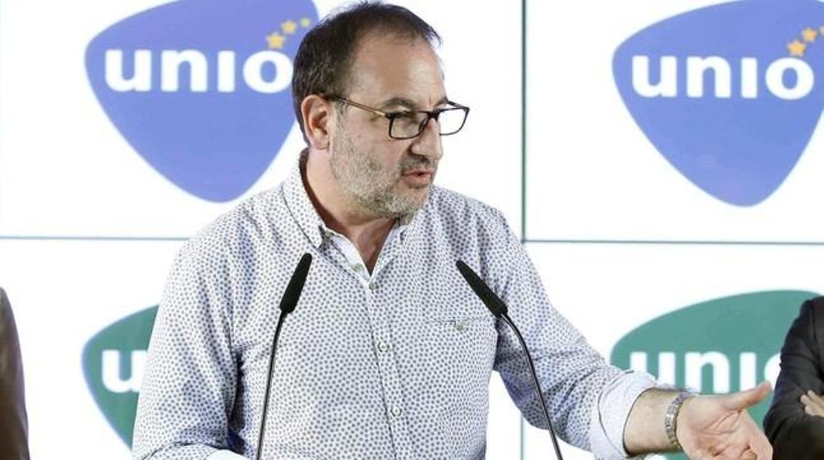 El candidato de Unió, Ramon Espadaler, en una rueda de prensa el pasado 2 de agosto. El candidato de Unió, Ramon Espadaler, en una rueda de prensa el pasado 2 de agosto.