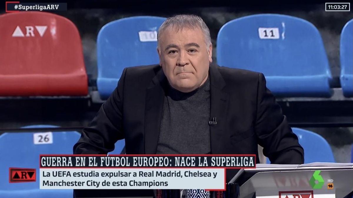 Ferreras es posiciona sobre la polèmica de la Superlliga i llança un encàrrec als polítics: «Que no s’apuntin a la demagògia futbolera» Ferreras es posiciona sobre la polèmica de la Superlliga i llança un encàrrec als polítics: «Que no s’apuntin a la demagògia futbolera»