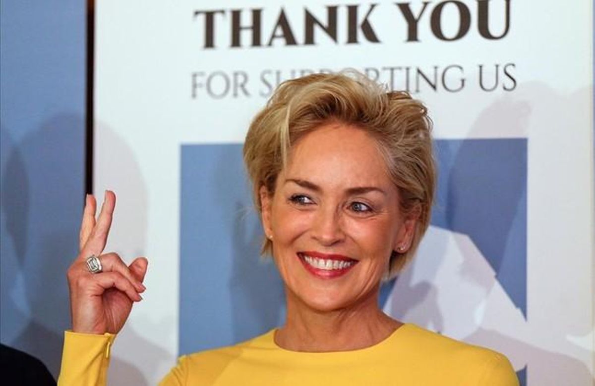 Una imagen de archivo de la actriz Sharon Stone. Una imagen de archivo de la actriz Sharon Stone.