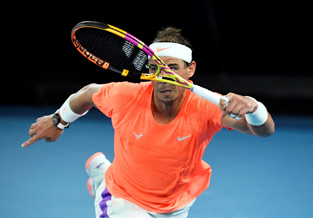 Rafael Nadal, en Australia. Rafael Nadal, en Australia.