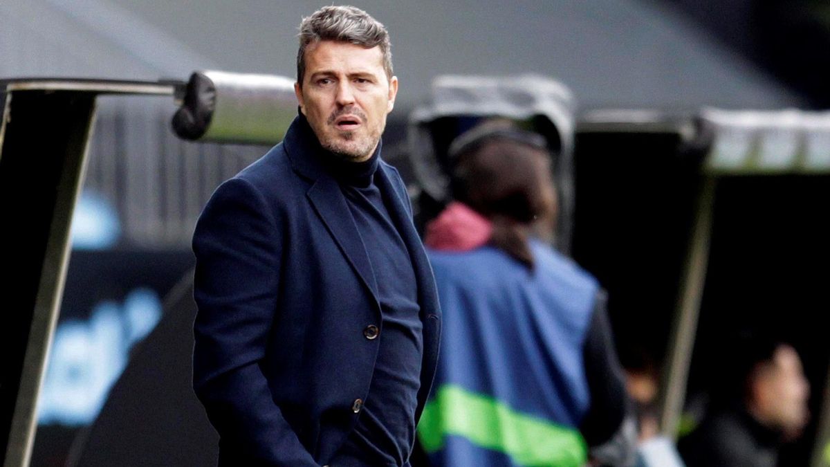 Òscar Garcia Junyent, en un partido al frente del Celta. Òscar Garcia Junyent, en un partido al frente del Celta.