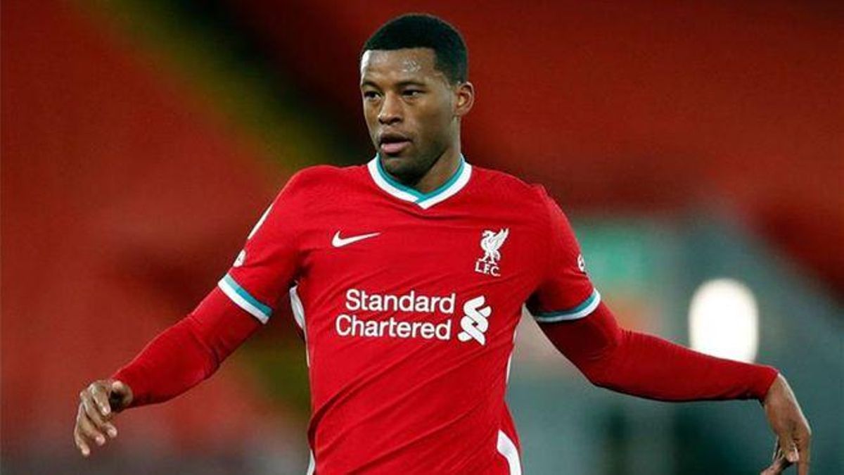 Wijnaldum, con el Liverpool. Wijnaldum, con el Liverpool.