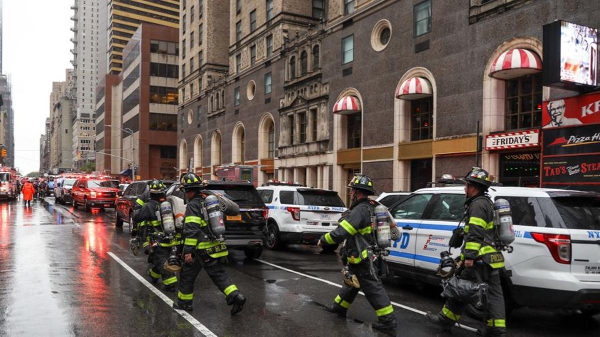 Imagen de archivo de bomberos en Nueva York.