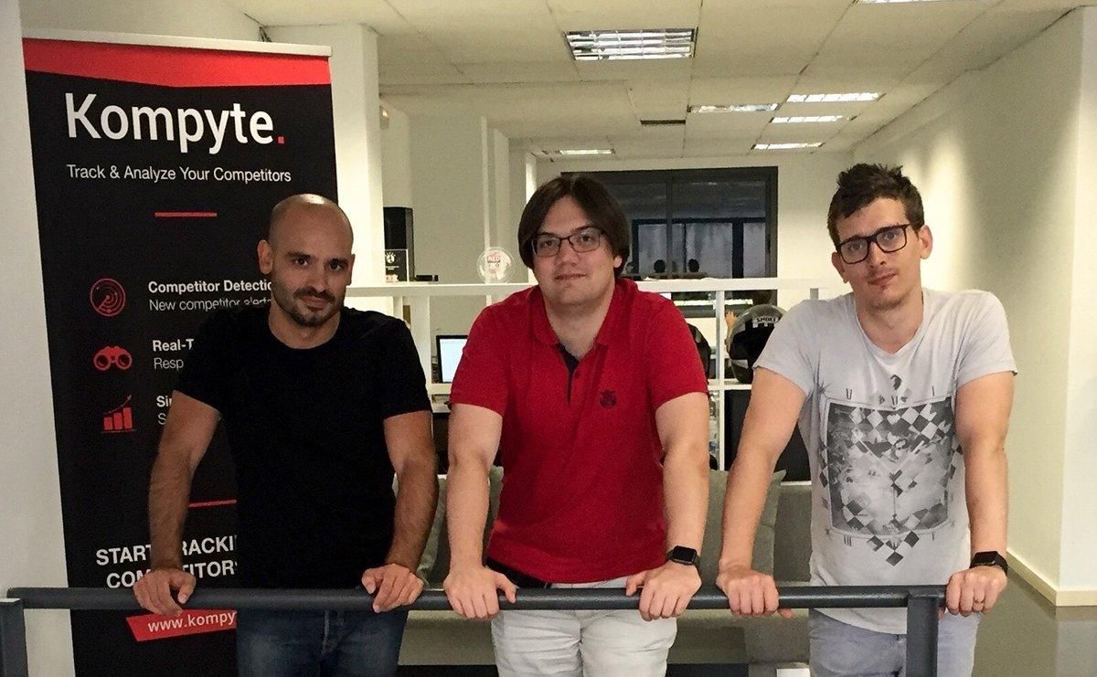 Pere Codina, Sergio Ramírez y Alberto Colmener, cofundadores de Kompyte. Pere Codina, Sergio Ramírez y Alberto Colmener, cofundadores de Kompyte.