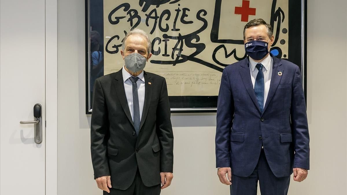 Josep Quitet, izquierda, y Àngel Simón. Josep Quitet, izquierda, y Àngel Simón.