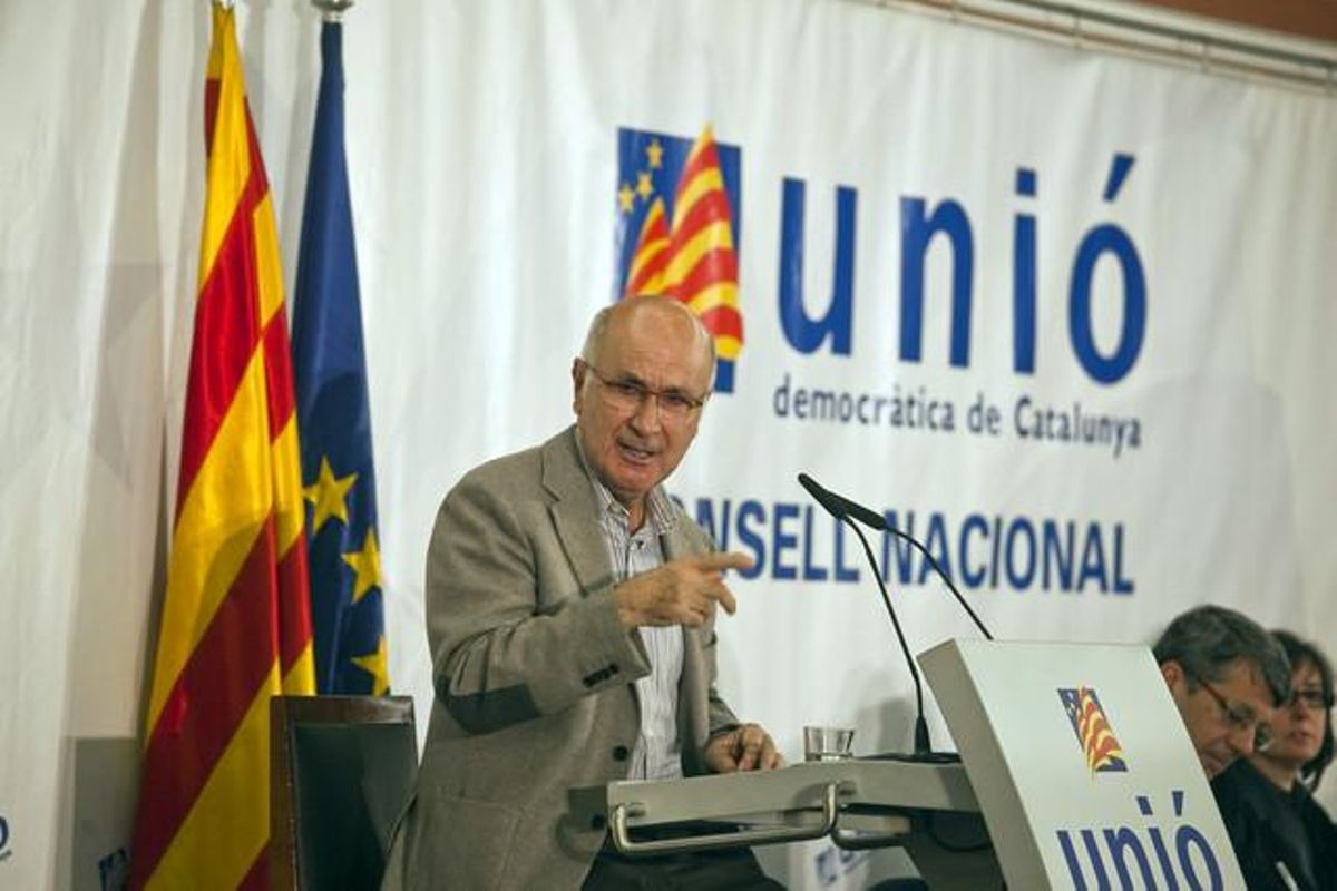 Josep Antoni Duran Lleida, durante el Consell Nacional de Unió, el 1 de diciembre. Josep Antoni Duran Lleida, durante el Consell Nacional de Unió, el 1 de diciembre.