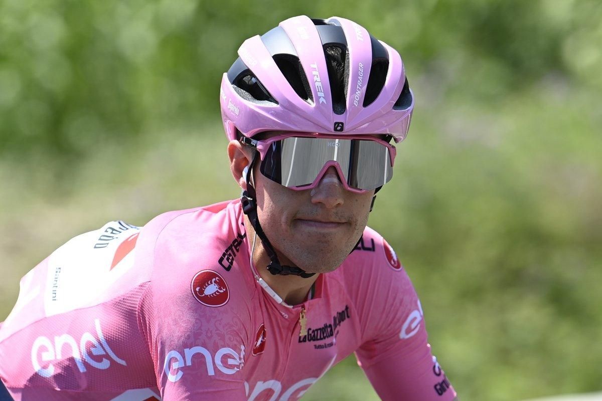 Juanpe López, con la ’maglia rosa’. Juanpe López, con la ’maglia rosa’.