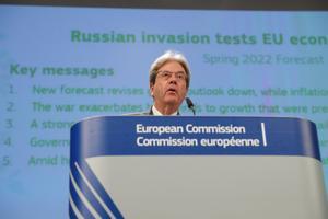 El comisario europeo de Economía, Paolo Gentiloni, en una fotografía de archivo. EFE/EPA/STEPHANIE LECOCQ