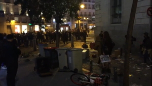Los defensores de Hasél en Madrid: jóvenes pero viejos conocidos de los antidisturbios