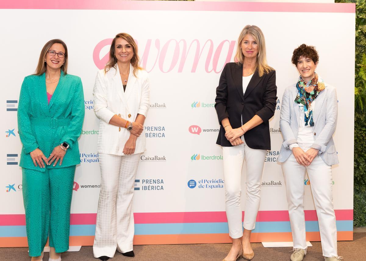 De izquierda a derecha, Lula Ballarino(Womenalia); Ainhara Viñarás (Shiseido);Anna Quirós (CaixaBank), y Anaïs Pérez(Google). De izquierda a derecha, Lula Ballarino(Womenalia); Ainhara Viñarás (Shiseido);Anna Quirós (CaixaBank), y Anaïs Pérez(Google).