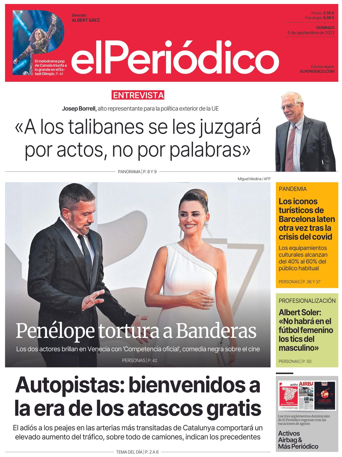 Portada del 5 de septiembre de 2021 Portada del 5 de septiembre de 2021