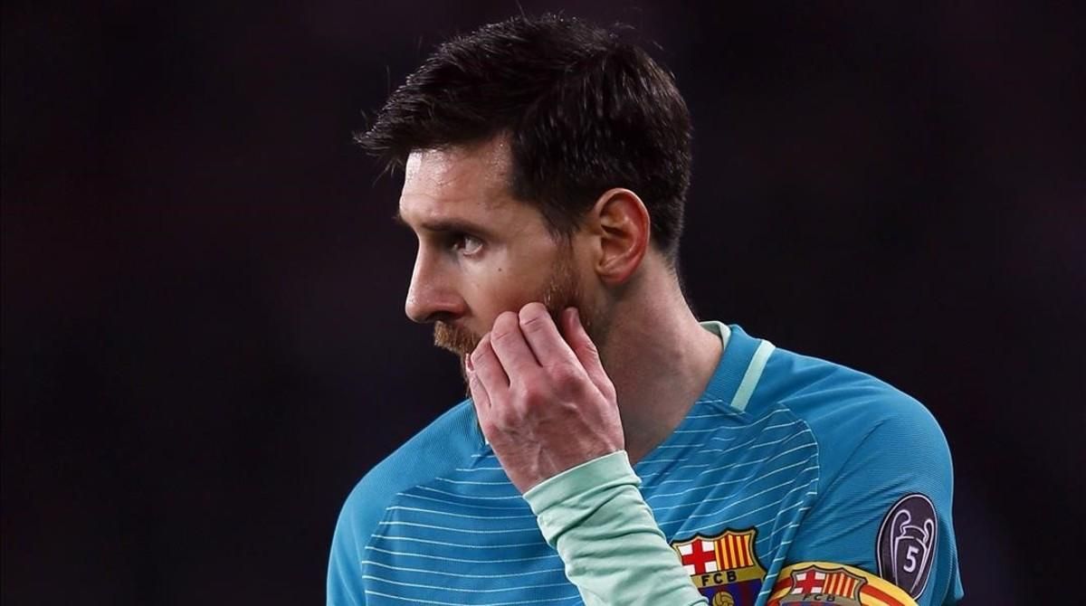 Leo Messi, en París. Leo Messi, en París.